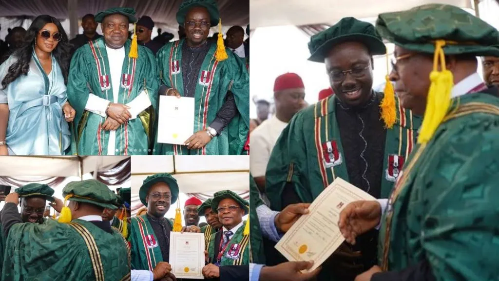 Obi Cubana bags Doctorate Degree from Enugu varsity