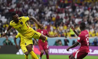 World cup: Valencia brace enough to beat Qatar in World cup opener
