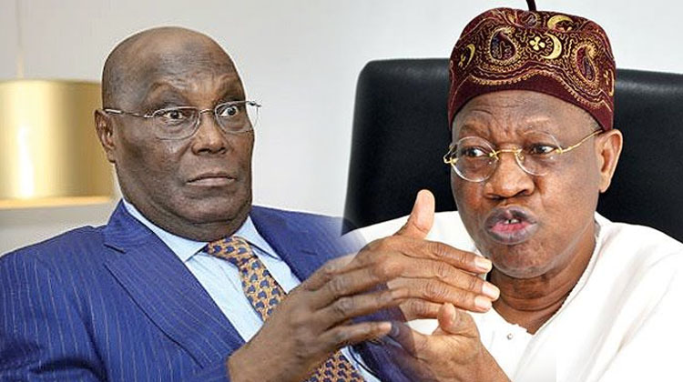 Atiku won't see what Buhari has done since he lives in Dubai -Lai Mohammed