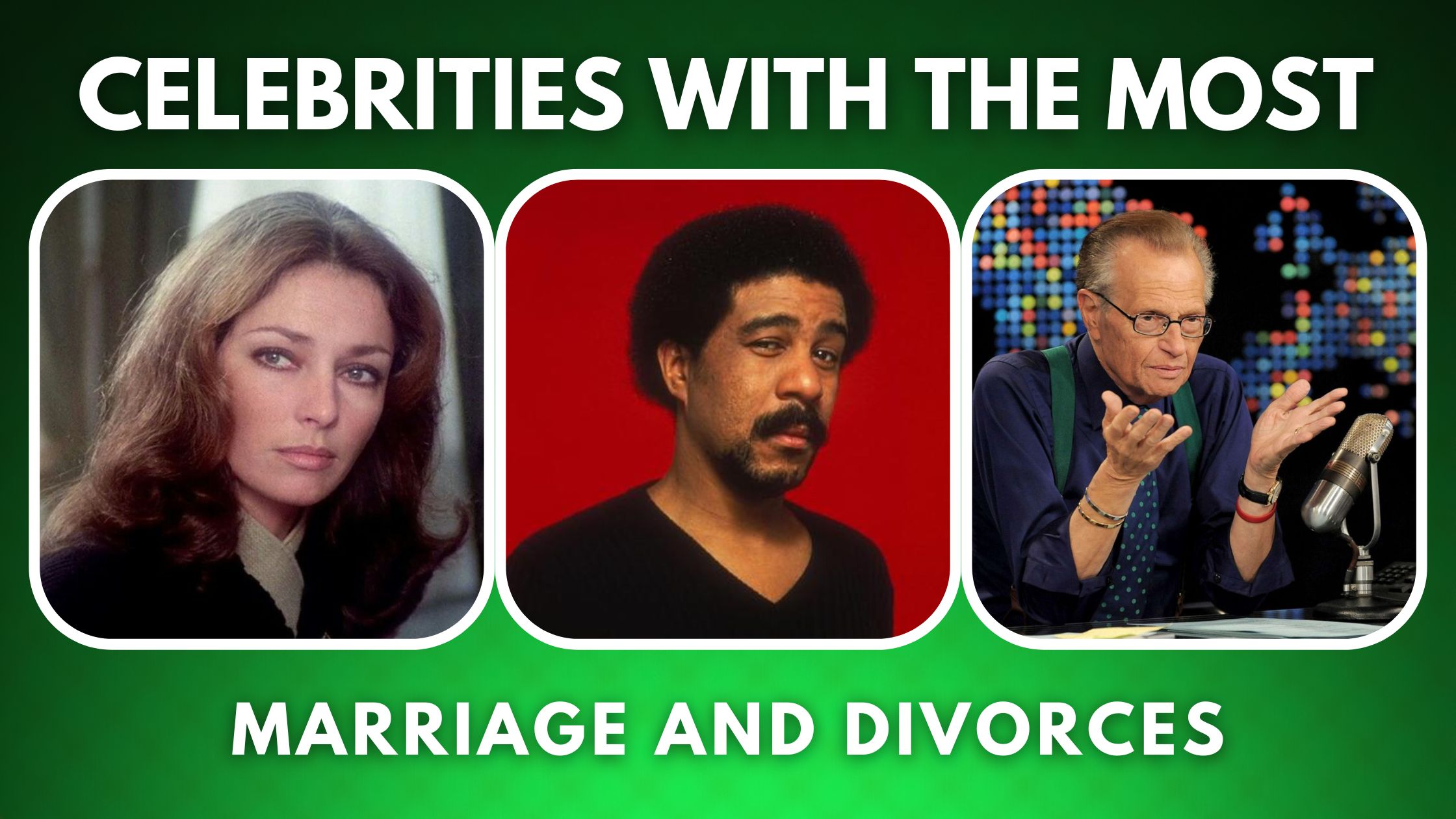 Celebrities with The most Marriage and Divorces - RNN