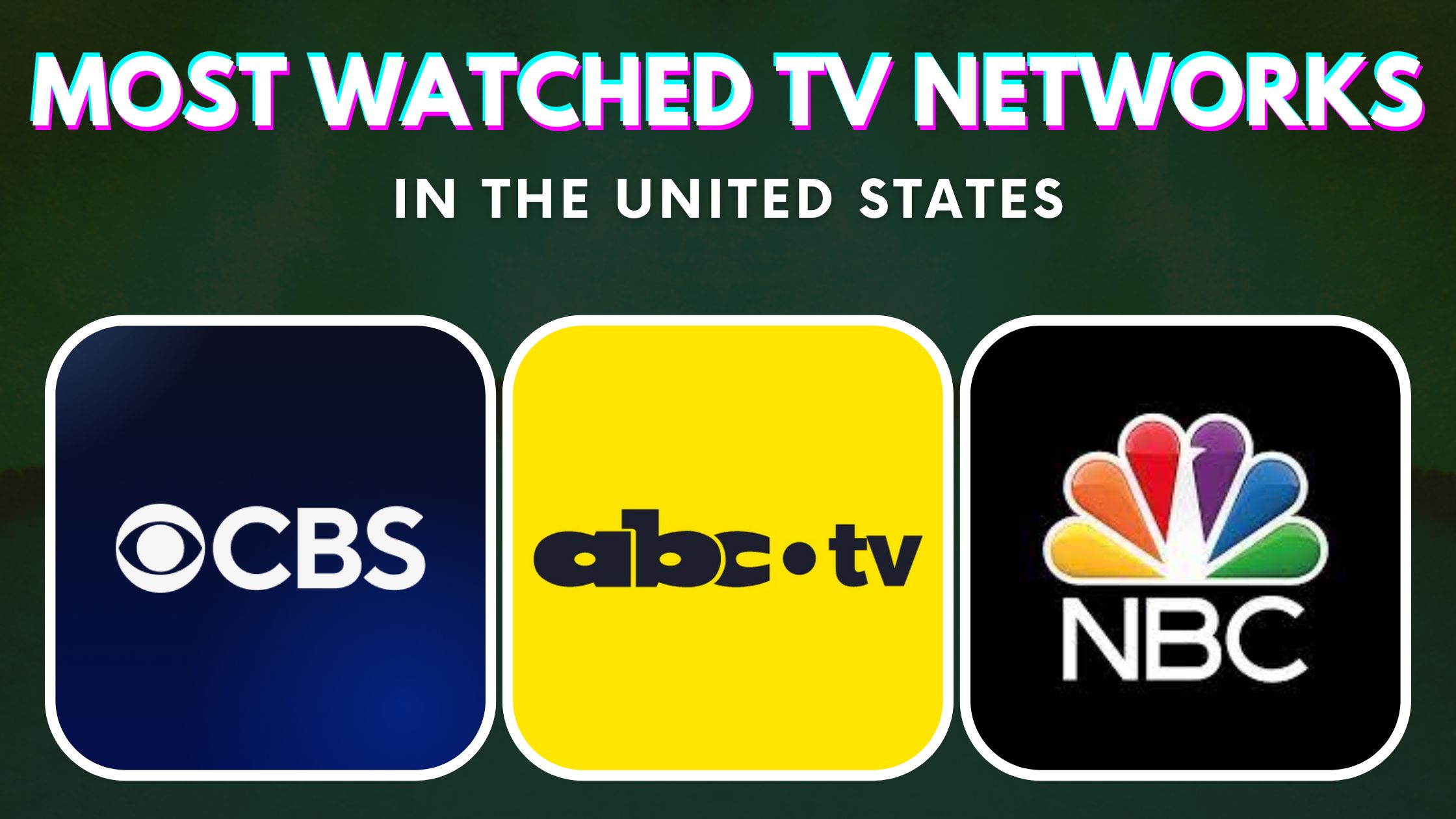 Top 10 Most Watched TV Networks In The U.S.