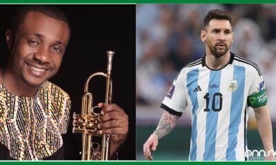 Netizens Lash Out At Gospel Artist, Nathaniel Bassey For Praying For Messi's Victory in the World Cup