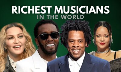 L-R: Madonna, P-Diddy, Jay-Z, and Rihanna || The Richest Musicians in the World