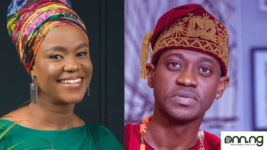 Lateef Adedimeji goes spiritual as he sings with shola Allyson on stage