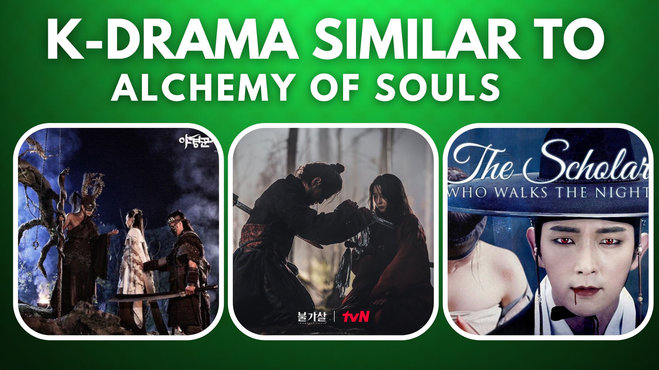 k-drama similar to alchemy of souls