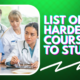 List of Hardest Courses to Study in the World