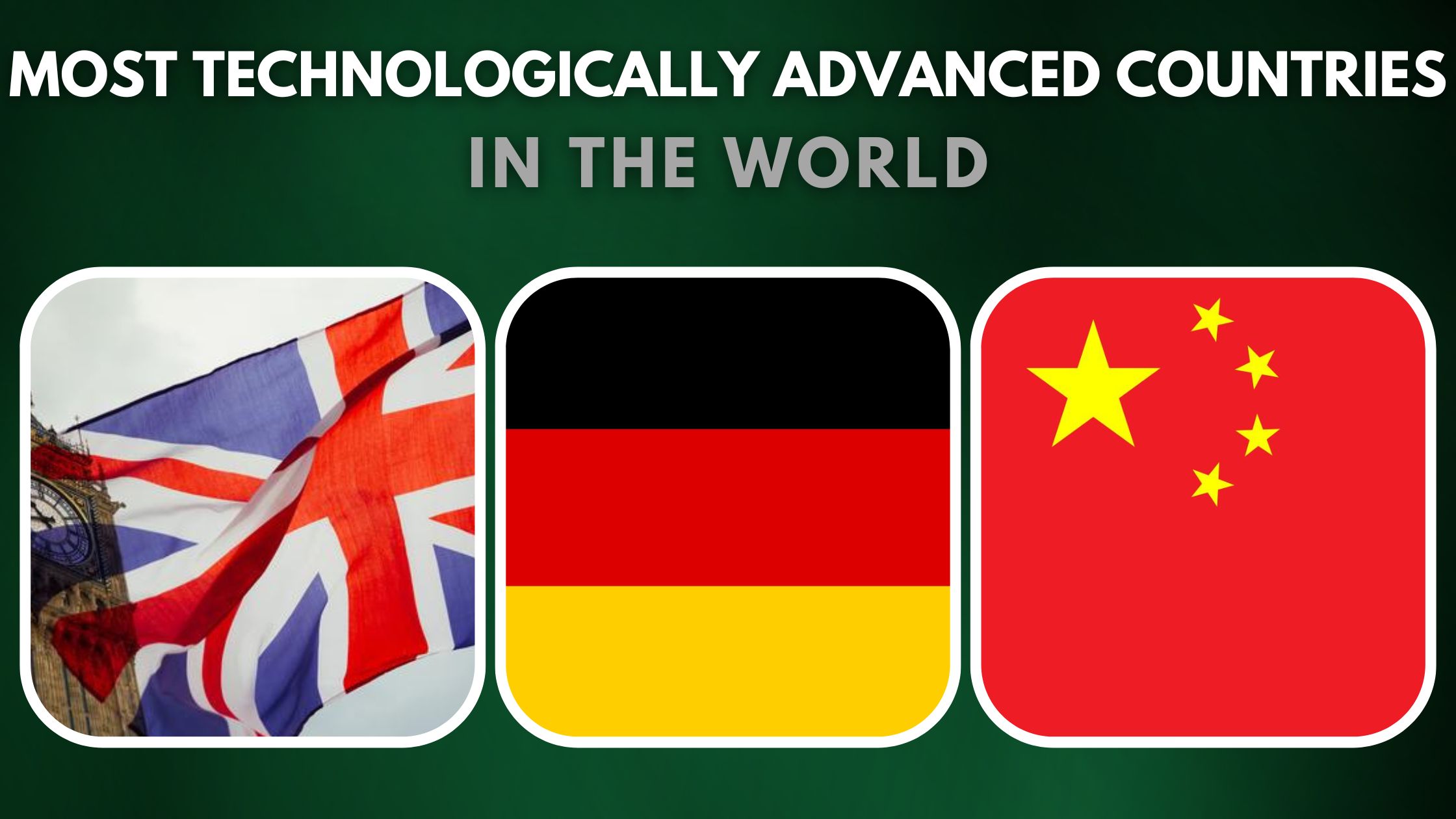 Top 10 Most Technologically Advanced Countries in the World
