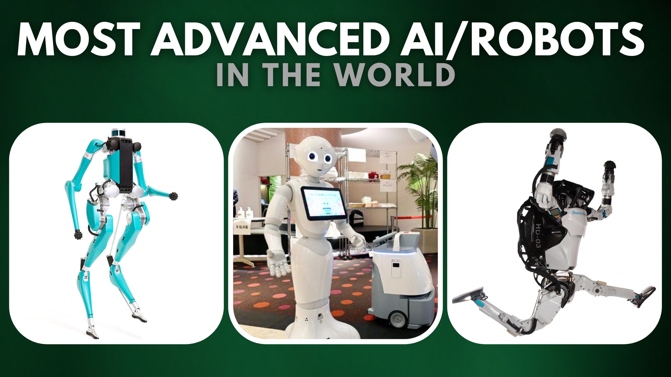 Most Advanced AI/Robots in the World