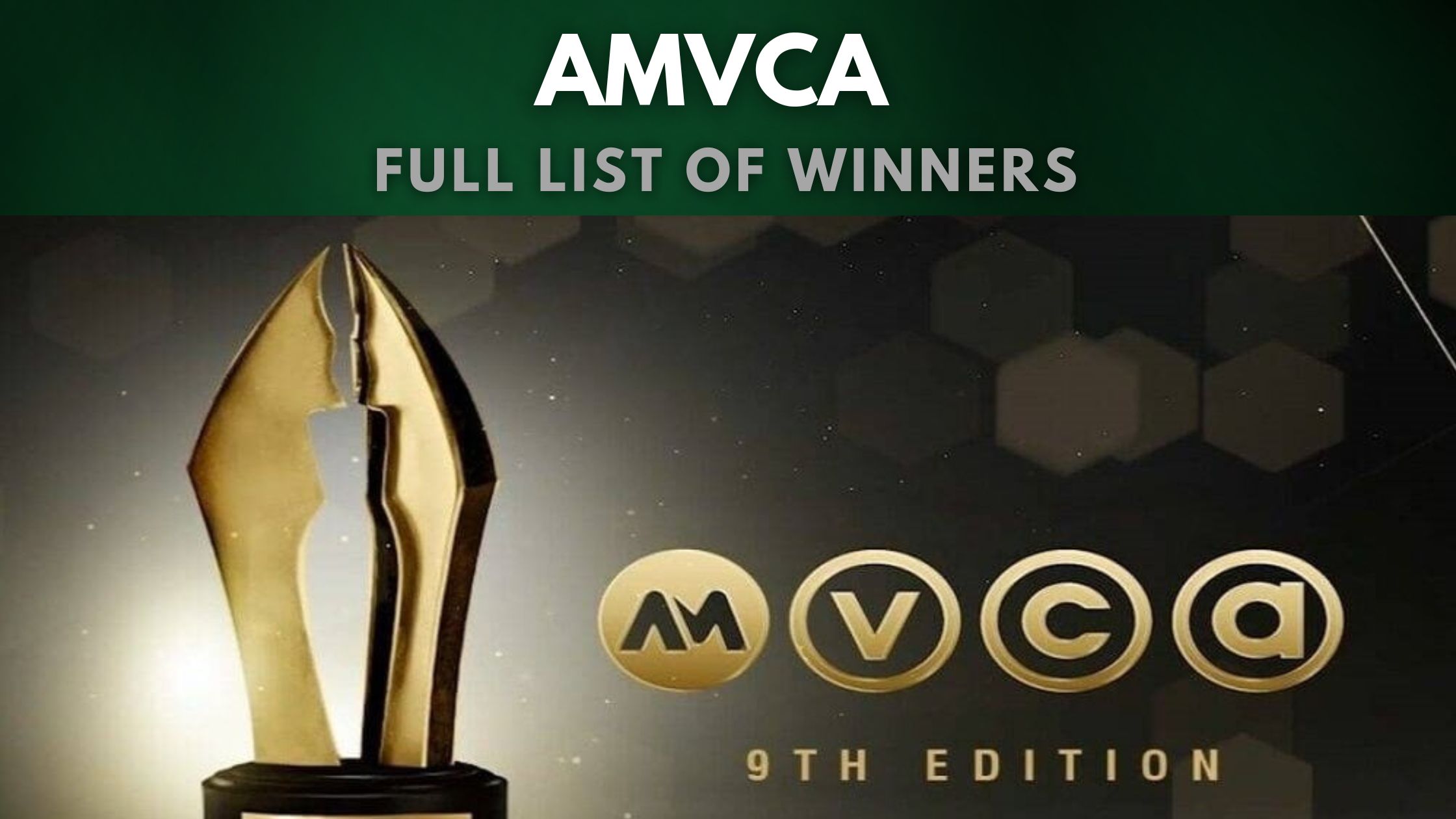 AMVCA 2023 Full list of winners