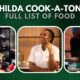 List of Foods Prepared by Hilda Baci