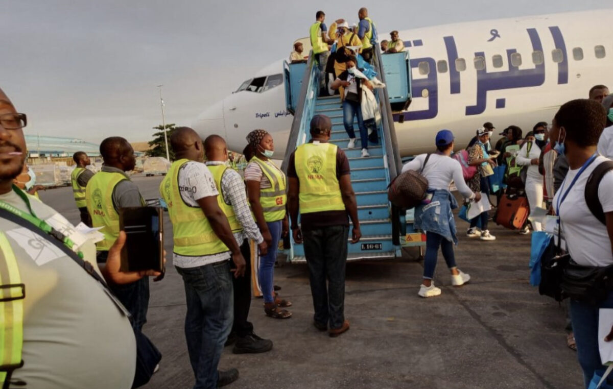 102 Nigerians stranded in Libya returns home