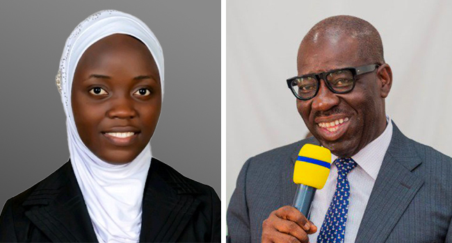 Aminat Yusuf to Be Placed on Salary, Sponsored Through Law School- Obaseki promises