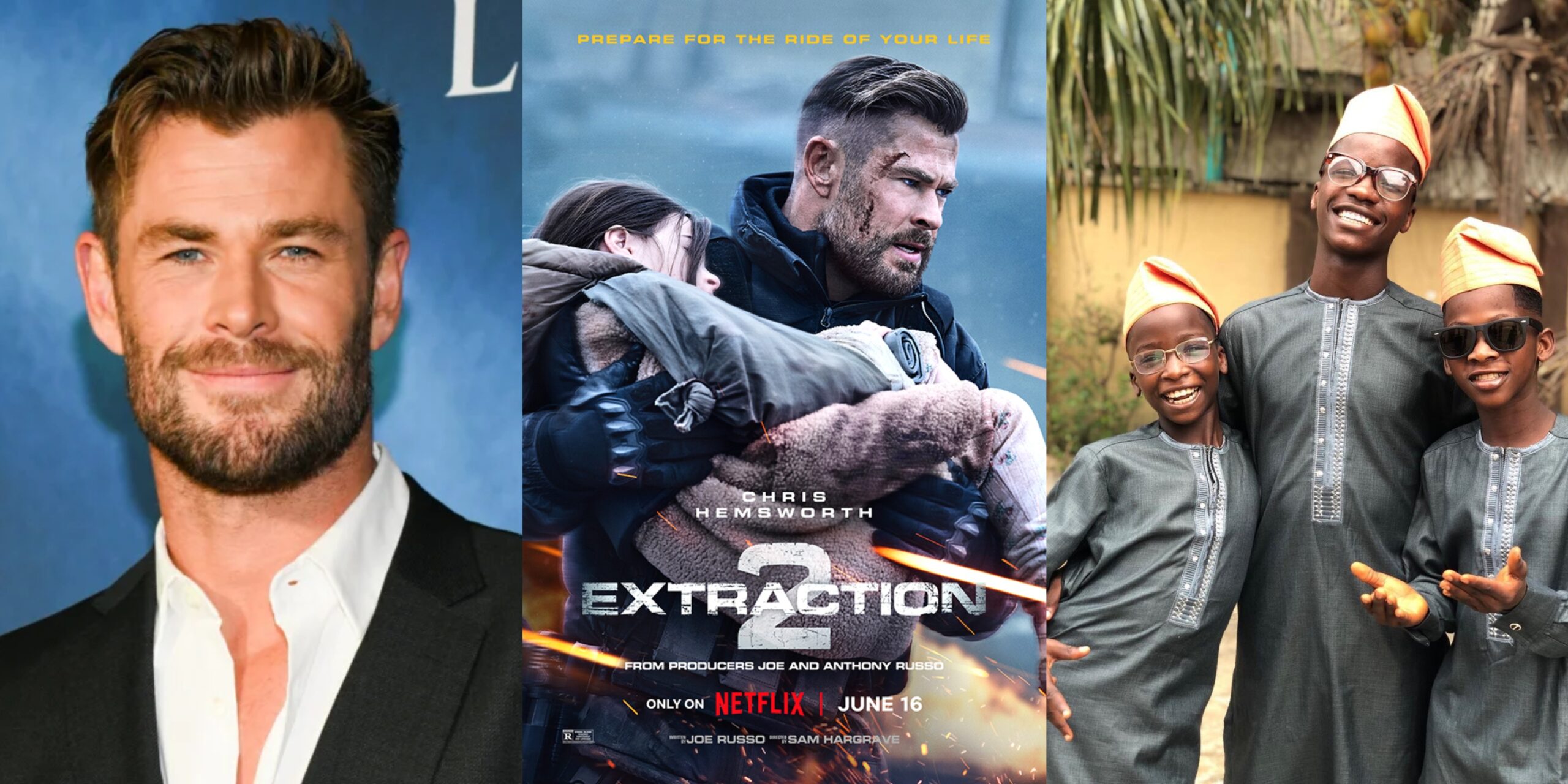 Chris Hemsworth Hails Ikorodu Bois On 'Extraction 2' Trailer Remake