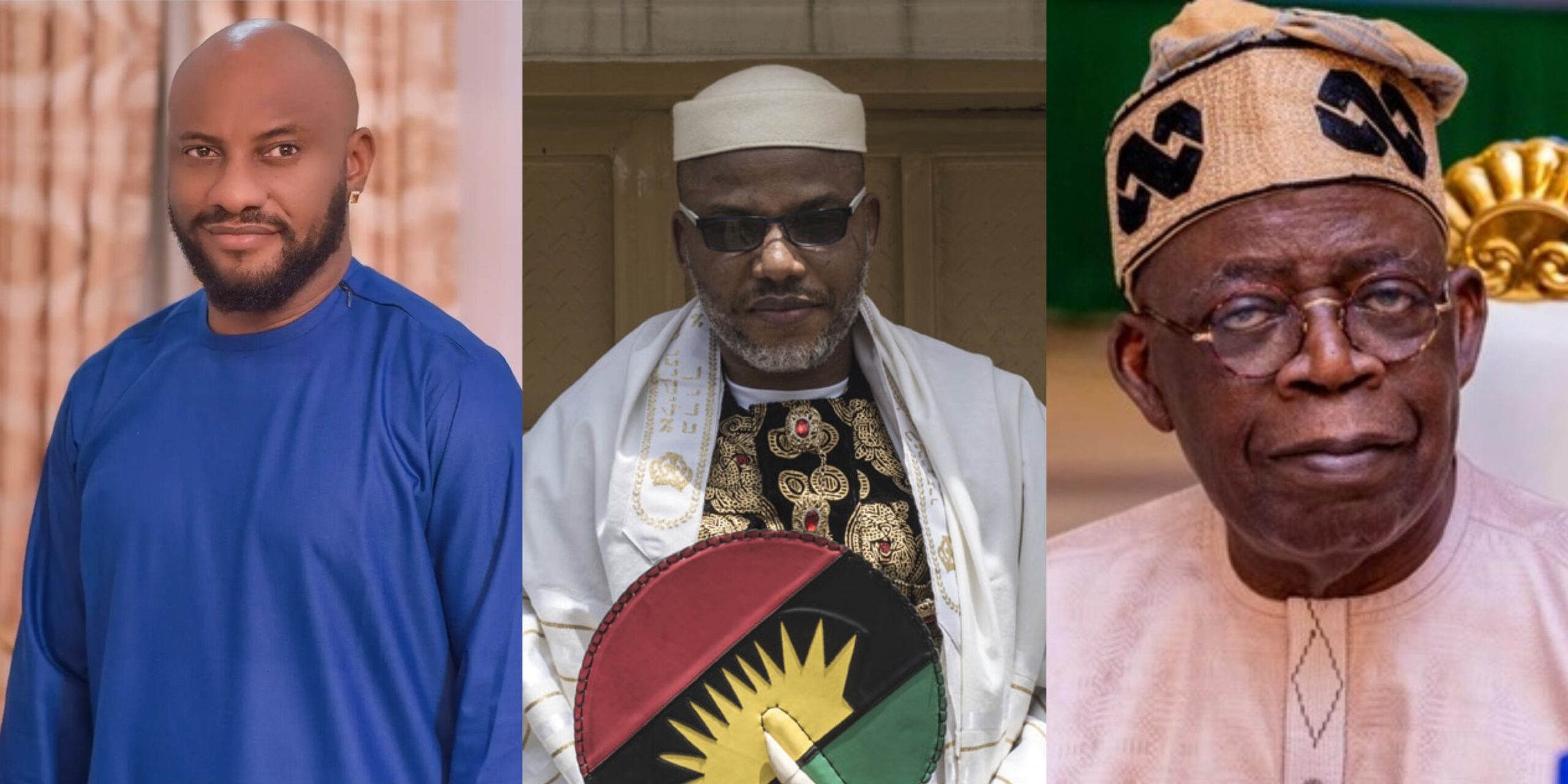 Yul Edochie begs Tinubu to release Nnamdi Kanu