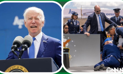 The US President Joe Biden stumbled and fell on stage at the U.S. Air Force Academy graduation ceremony in Colorado on Wednesday. The 79-year-old president was walking down a ramp to greet graduates when he lost his balance and fell to the ground. He quickly got up and appeared to be uninjured.