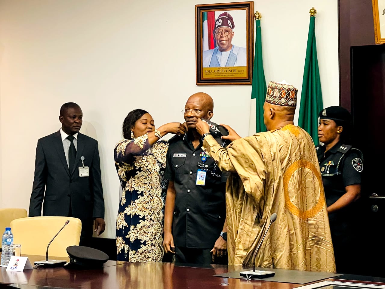 Shettima decorates new acting IGP, Egbetokun