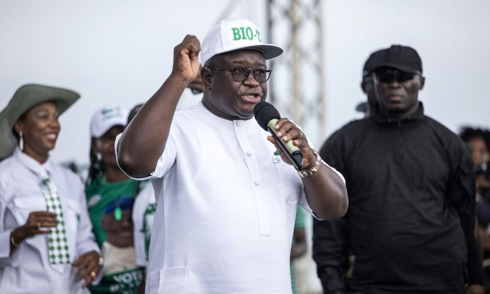 Sierra Leone election Julius Maada Bio Sworn in as Opposition Cries Foul