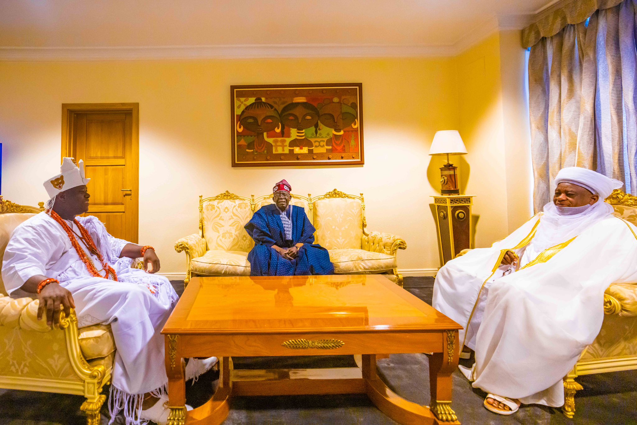 Tinubu meets traditional rulers