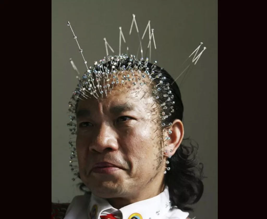 10. Most Noodles Inserted Into The Head  
