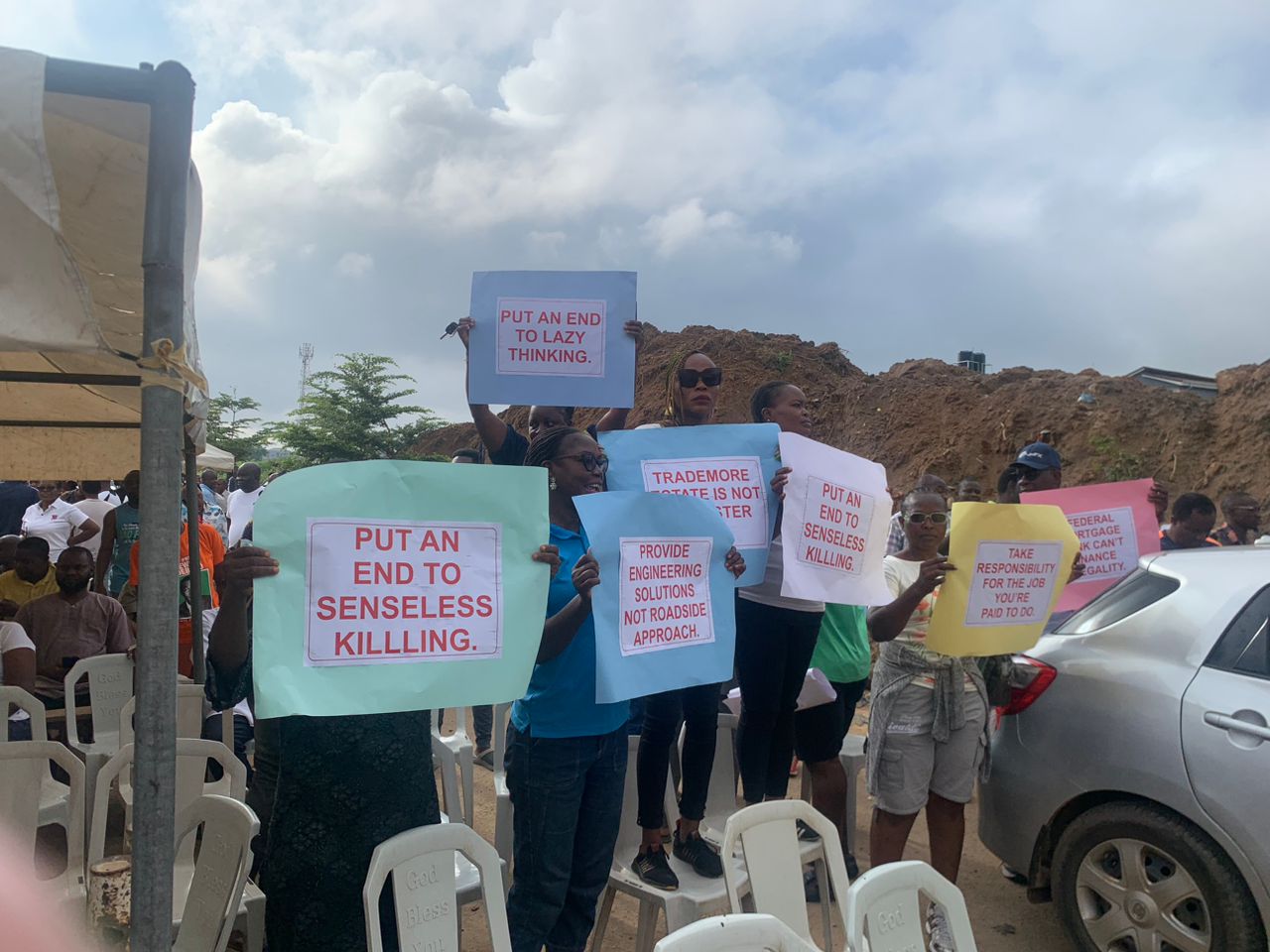 Abuja Trademore residents protest planned Demolition