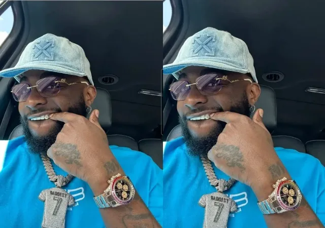 Davido Unbothered, Shows off Diamond-Studded Teeth Amid Pregnancies Scandals