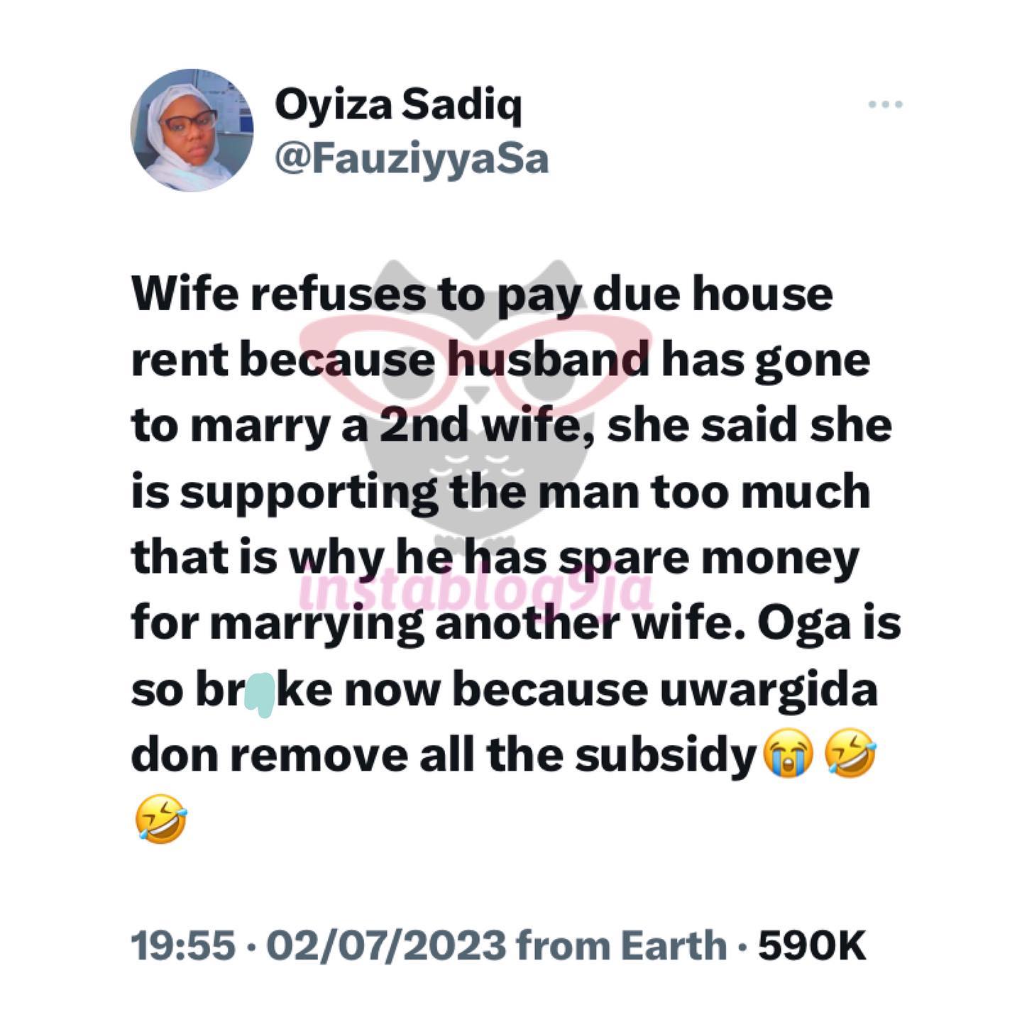 Man Reportedly Goes Broke After Marrying A Second Wife