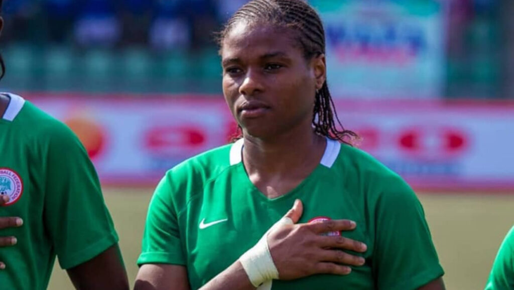 Desire Oparanozie one the the best female footballers in Nigeria