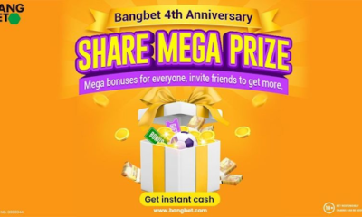 Bangbet mega share prize
