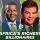 L-R: The Richest Men in Africa - Issad Rebrab (Algeria), Aliko Dangote (Nigeria), Johann Rupert (South Africa) and Nassef Sawiris (Egypt)