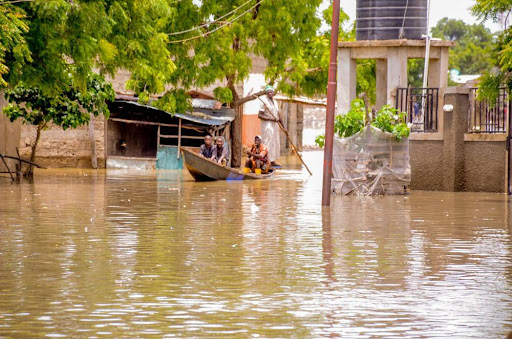 Flood Engulfs Shehu of Borno’s Palace and Maiduguri Areas