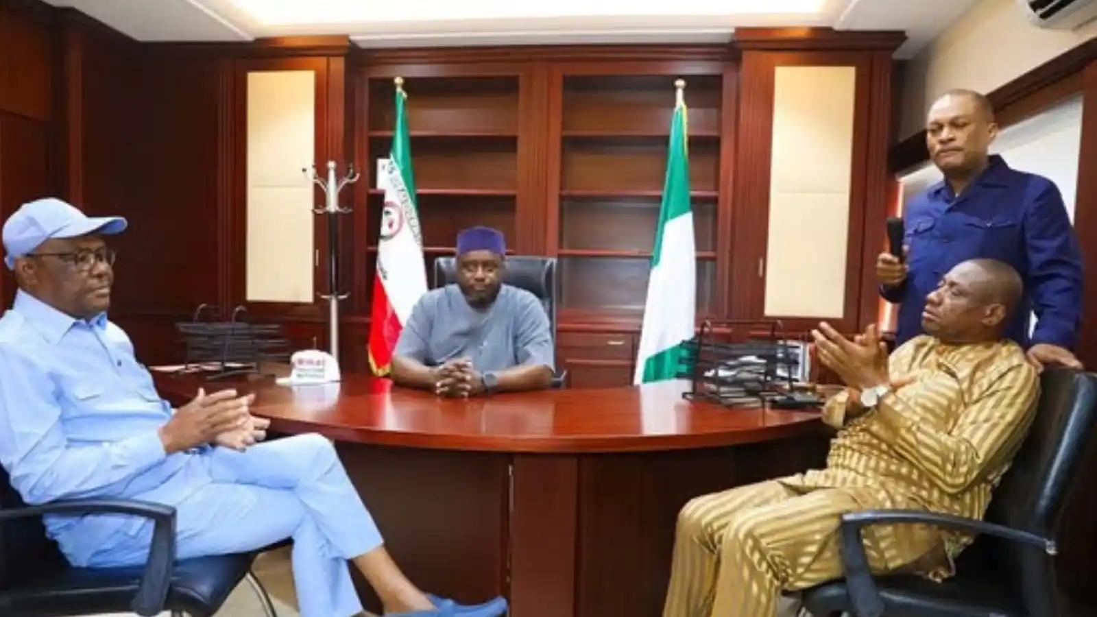 Wike Storms PDP Secretariat As Fresh Tension Hits Party Leadership Crisis